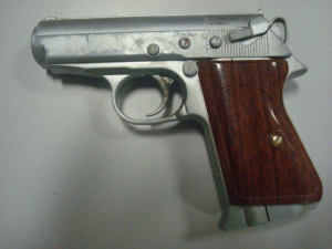Uma arma de brinquedo também foi apreendida