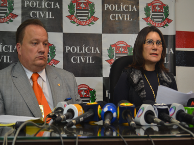O delegado Arlindo José Negrão Vaz, titular da Divisão de Homicídios do DHPP, também participou da coletiva 